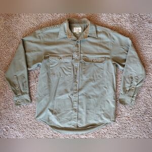 Cabelas Canvas Long Sleeve Button-Up Shirte Medium